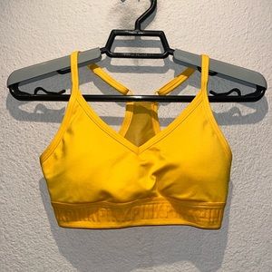 Victoria’s Secret PINK Ultimate Sports Bra Yellow Size XS